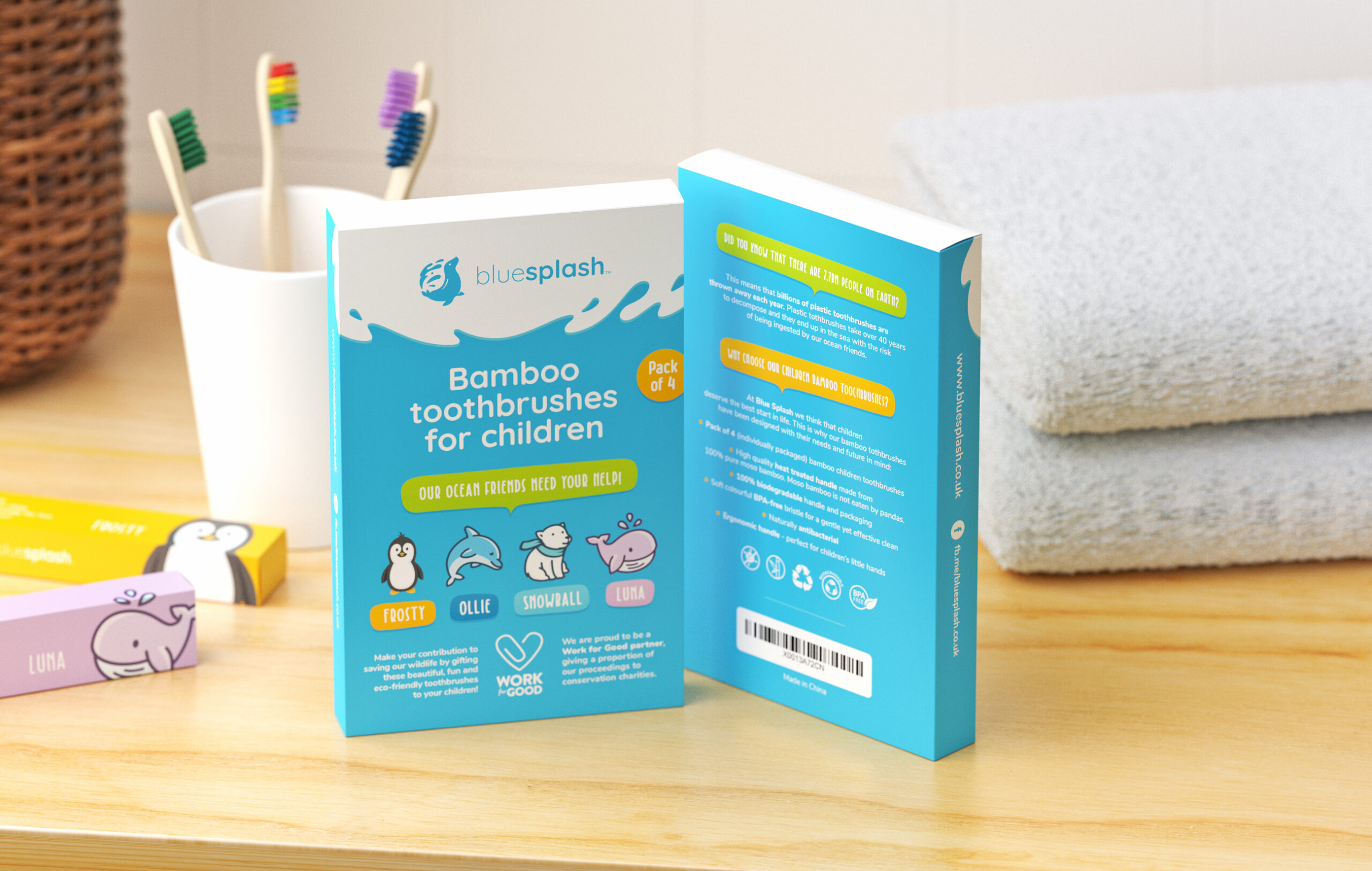 Bluesplash Janis Ancitis Logo Packaging design